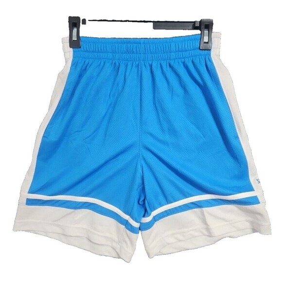 Spalding Medium Blue and White Men's Shorts Basketball Athletic Running Gym NWOT - Picture 1 of 8